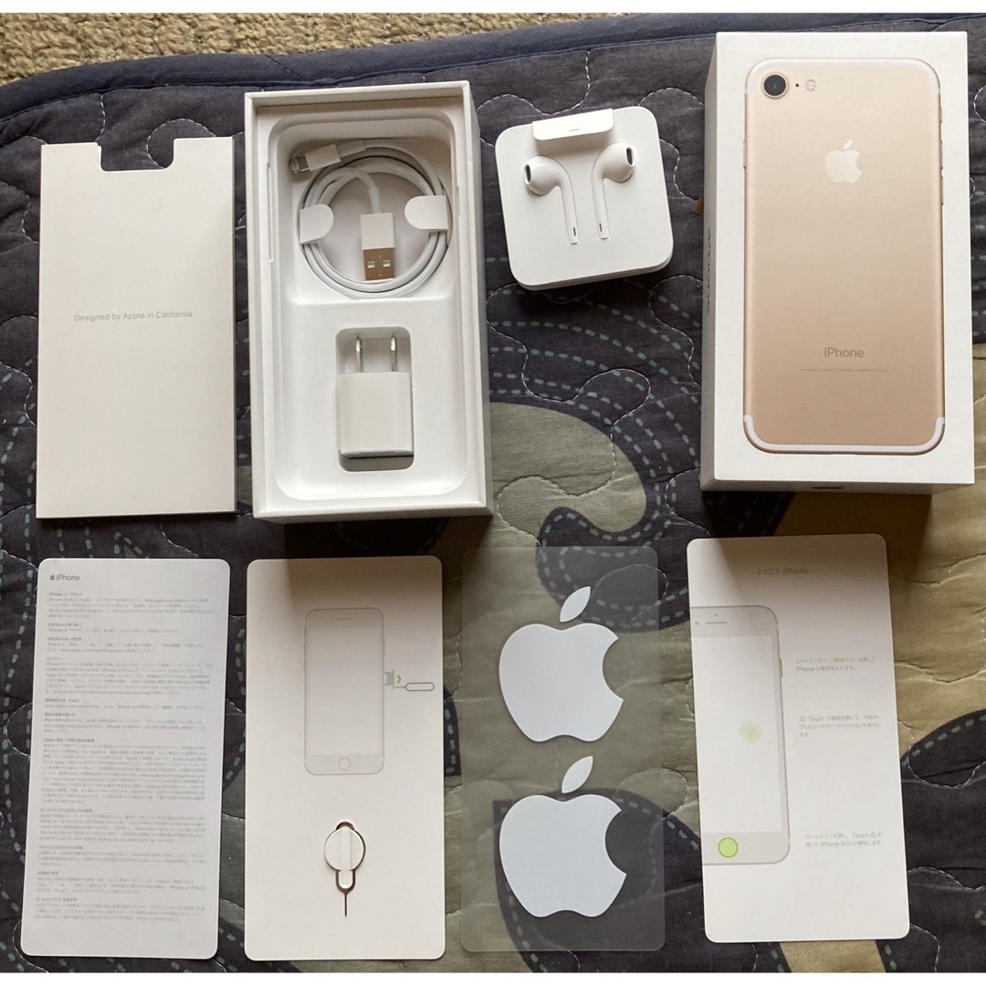 iPhone(アイフォーン)のiPhone 7 空箱【Gold 32GB Softbank】 スマホ/家電/カメラのスマートフォン/携帯電話(その他)の商品写真