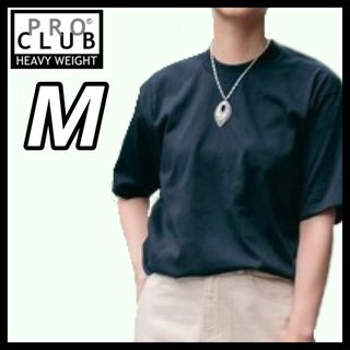 プロクラブ(PRO CLUB)のプロクラブ ヘビーウエイト 厚手 透けない 無地 半袖Tシャツ 黒 ブラック M(Tシャツ/カットソー(半袖/袖なし))