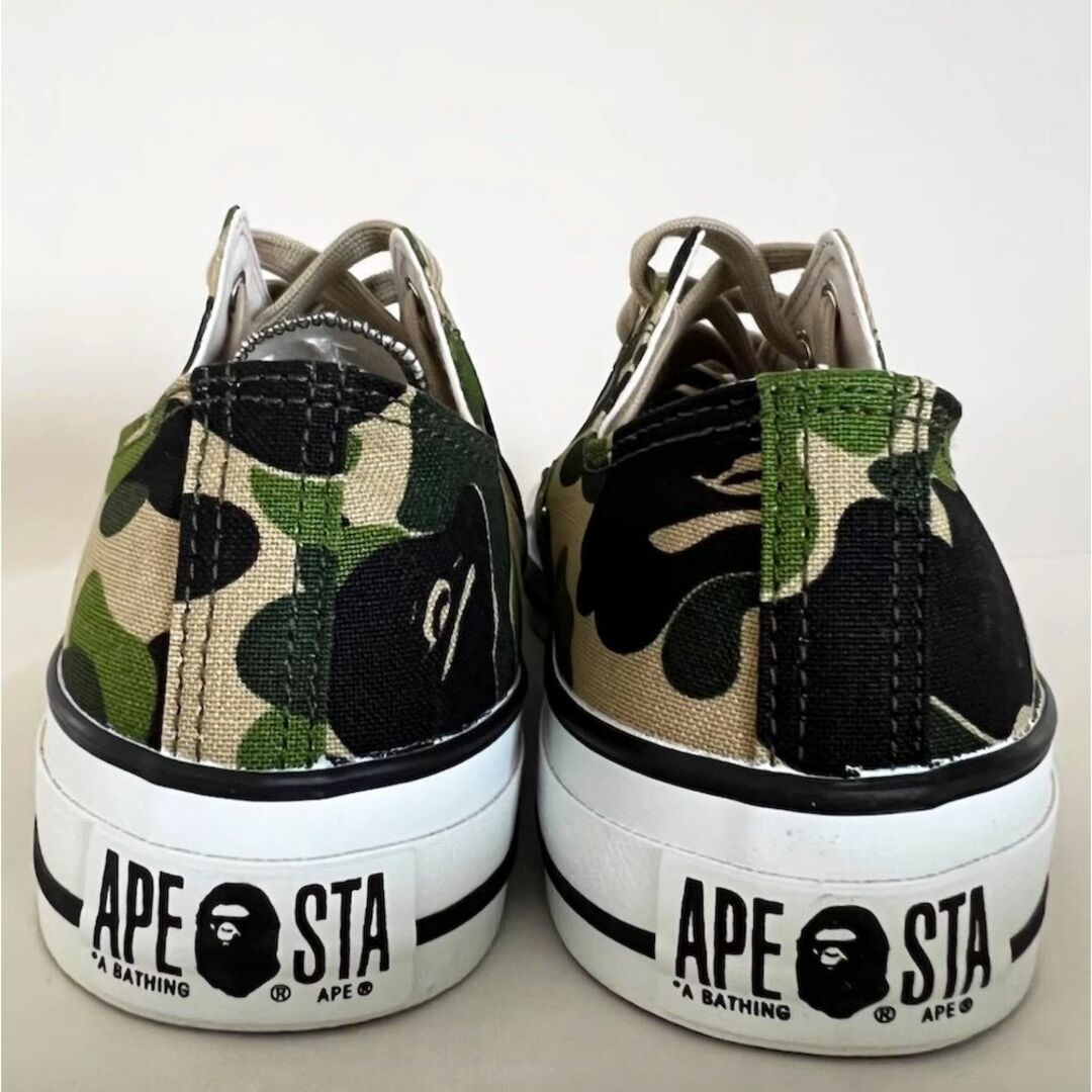 A BATHING APE(アベイシングエイプ)のBAPE ズック靴 メンズ 迷彩 グリーン US8 26cm メンズの靴/シューズ(スニーカー)の商品写真