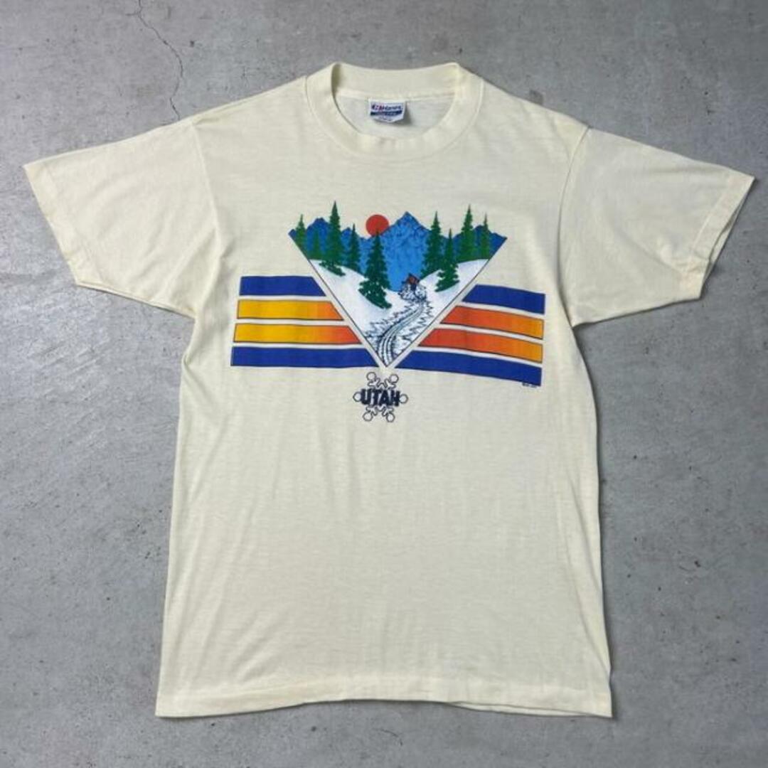 80年代 USA製 UTAH スーベニア アート プリントTシャツ メンズS相当 ...