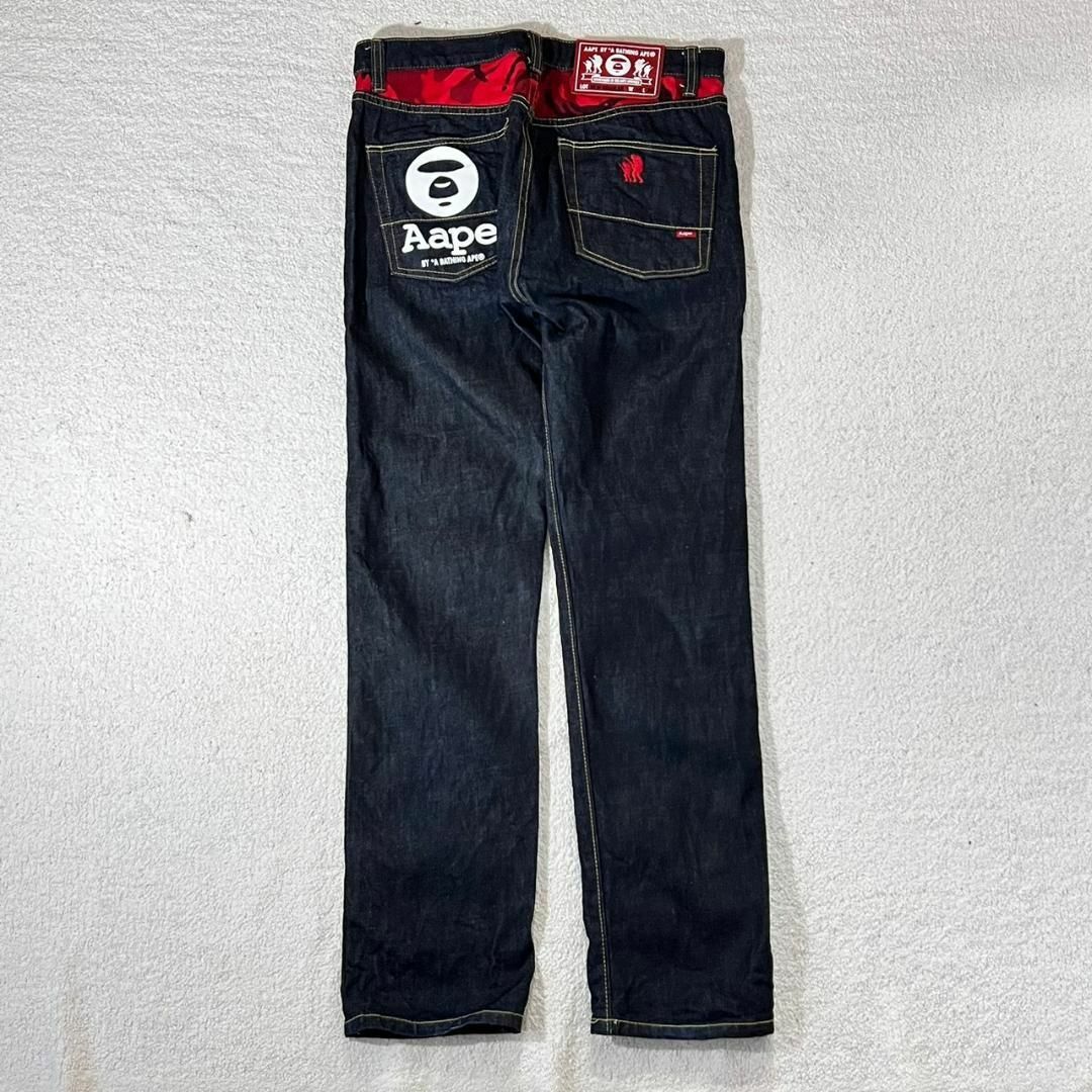 A BATHING APE bape レア ブラックデニム-hybridautomotive.com