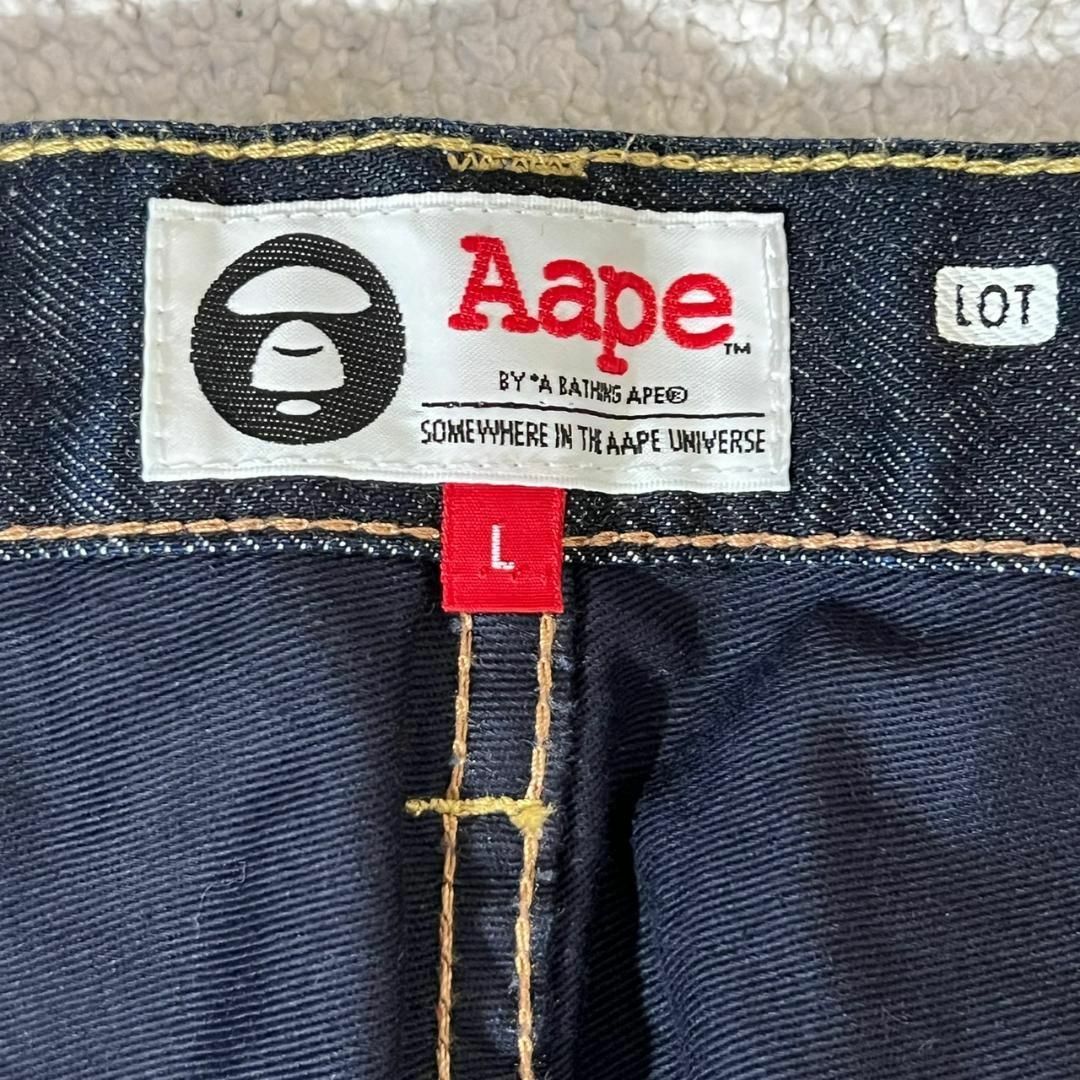 税込税込美品 激レア A Bathing Ape エイプ デニム ケツロゴ カモフラ