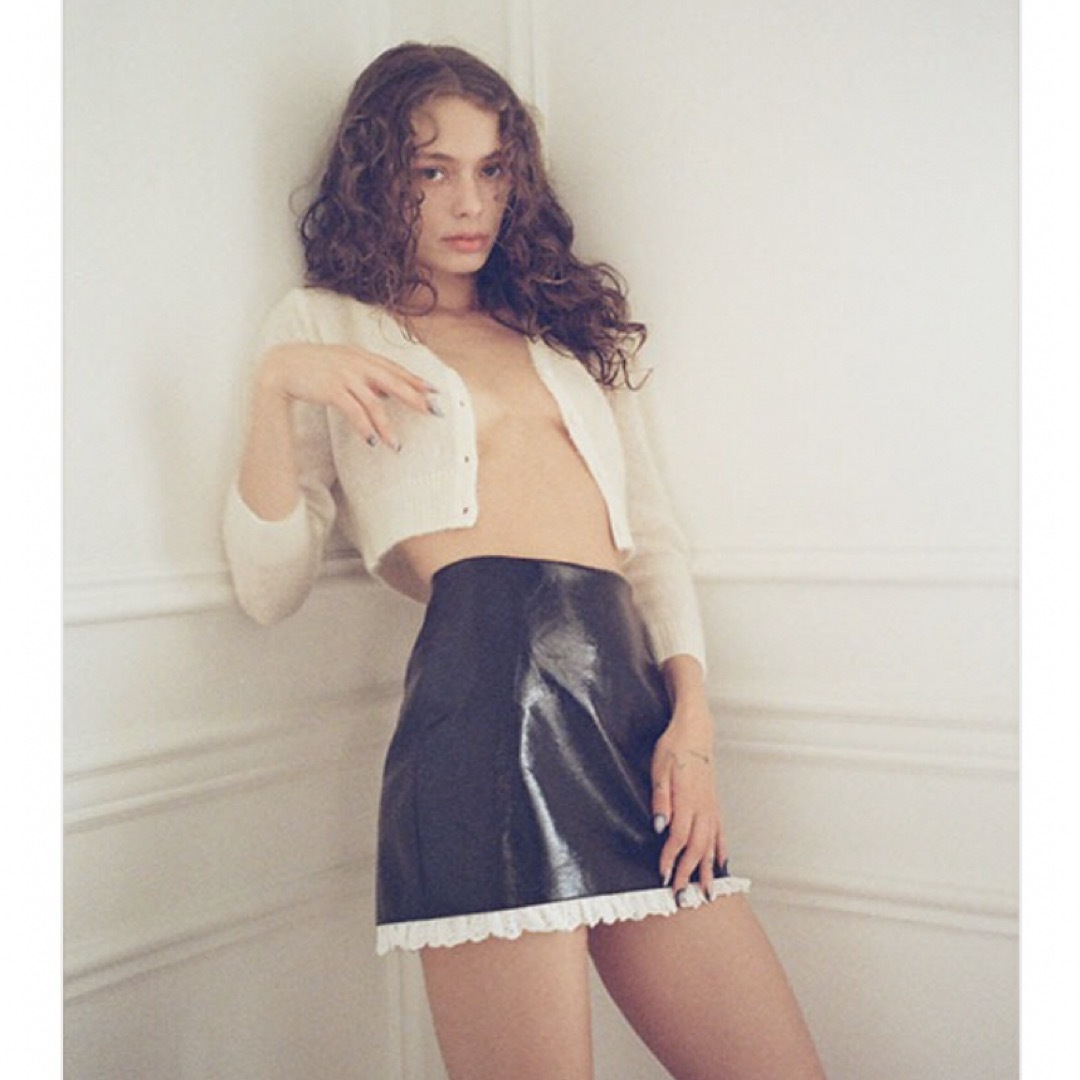 theVirgins x esther bunny leather skirt-