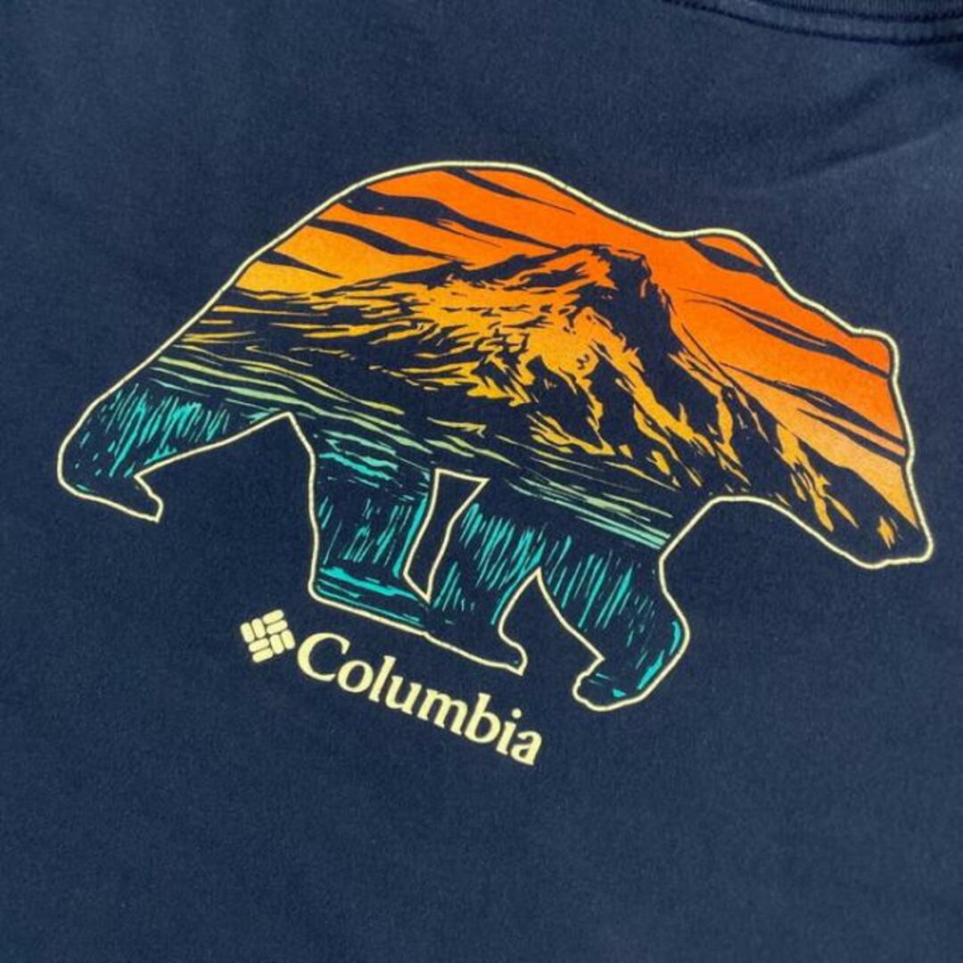 Columbia コロンビア アート バックプリント  Tシャツ メンズL