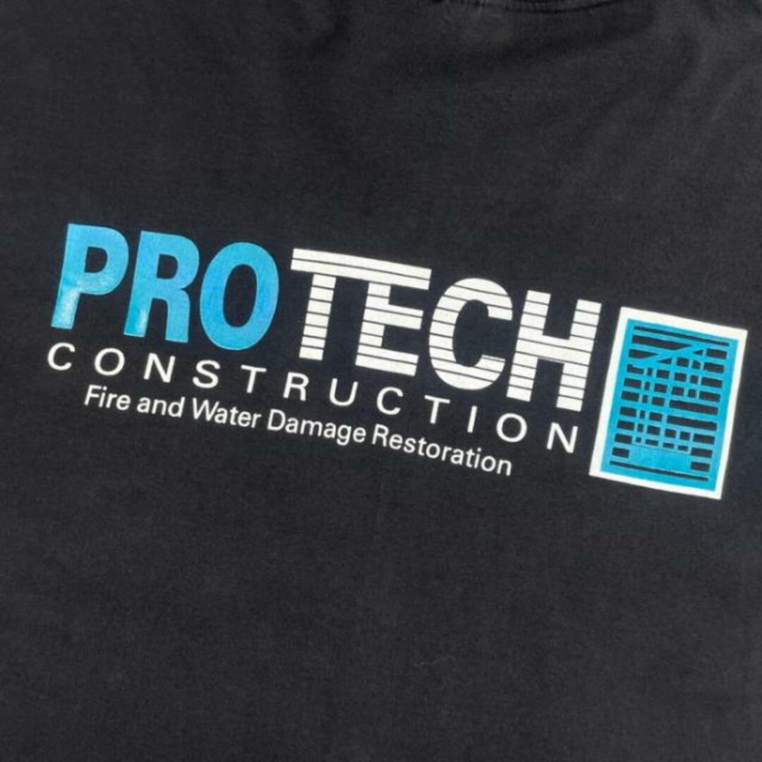 90年代 PROTECH 企業ロゴ バックプリントTシャツ  メンズXL