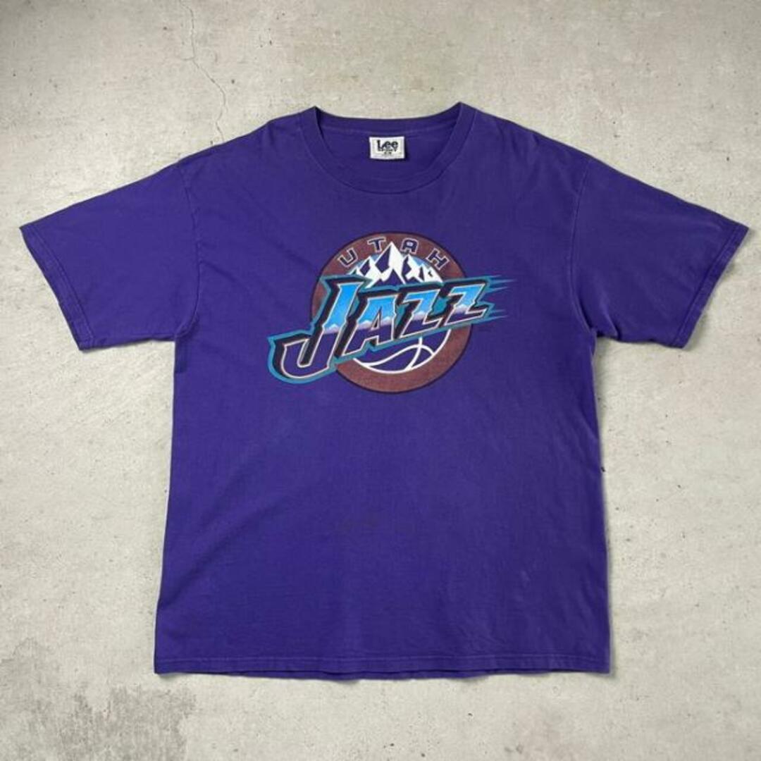 USA製 90年代 NBA JAZZ ユタ・ジャズ チーム プリントTシャツ メンズXL