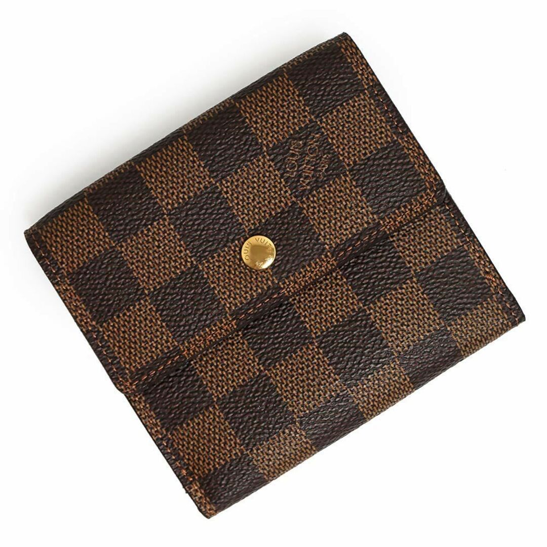 【美品】LOUIS VUITTON ダミエ ポルトフォイユエリーズ 三つ折り財布