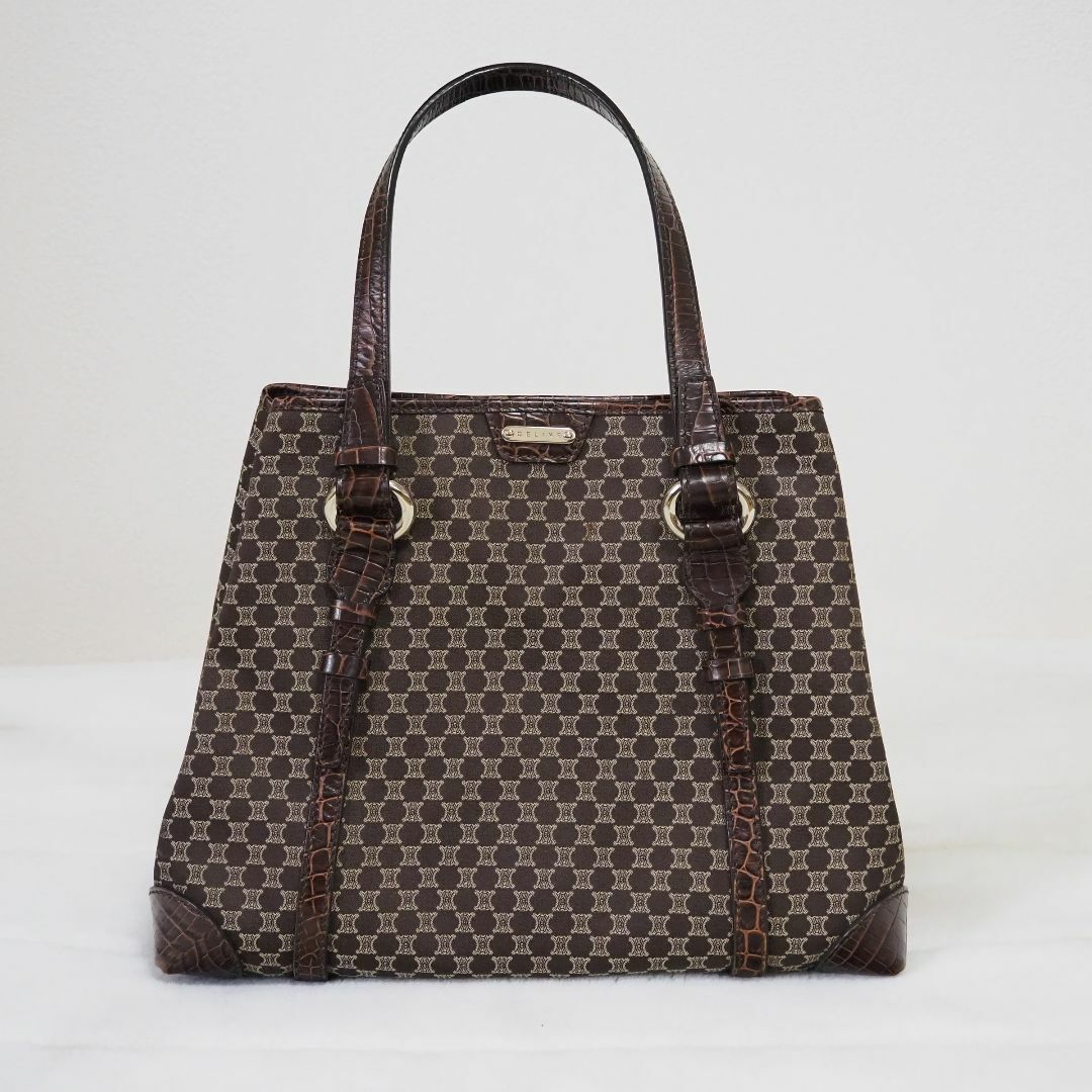 CELINE - mink12さん専用　CELINE　セリーヌ　ハンドバック　マカダムクロコ押し