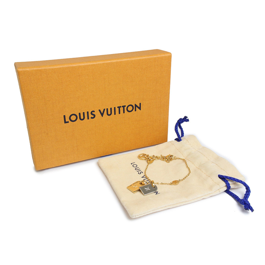 LOUIS VUITTON ルイヴィトン LV ナノグラム ブレスレット M63142 ゴールド by