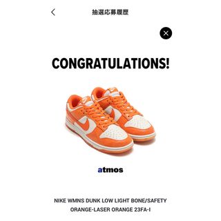 ナイキ(NIKE)のNIKE  DUNK LOW  Total Orange 28㎝ナイキダンクロー(スニーカー)