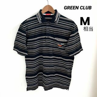 グリーンクラブ(GREEN CLUBS)のGREEN CLUB グリーンクラブ 刺繍ポロシャツ  日本製  M相当(ポロシャツ)