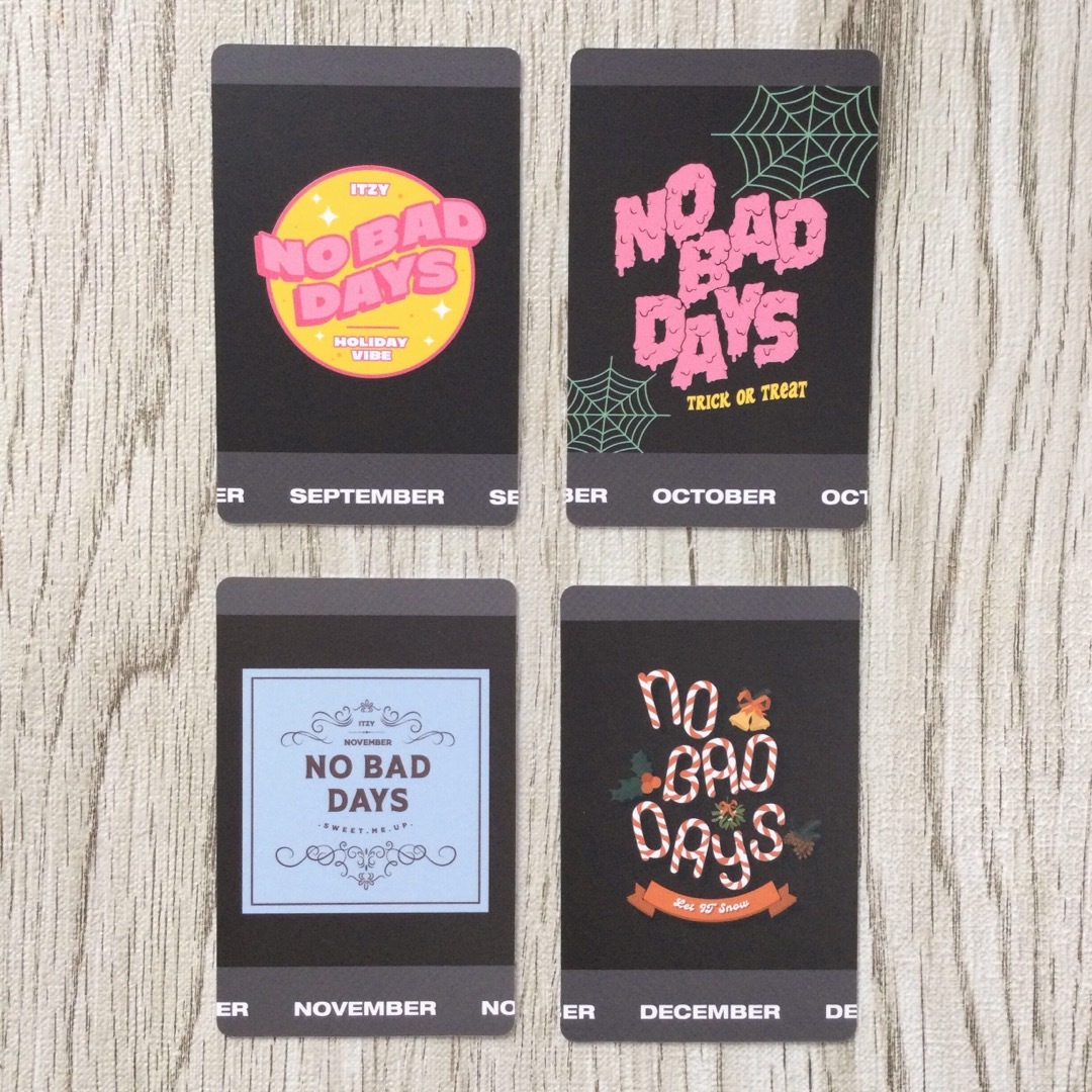 itzy リア no bad days チェキ風 トレカ lia コンプ セット