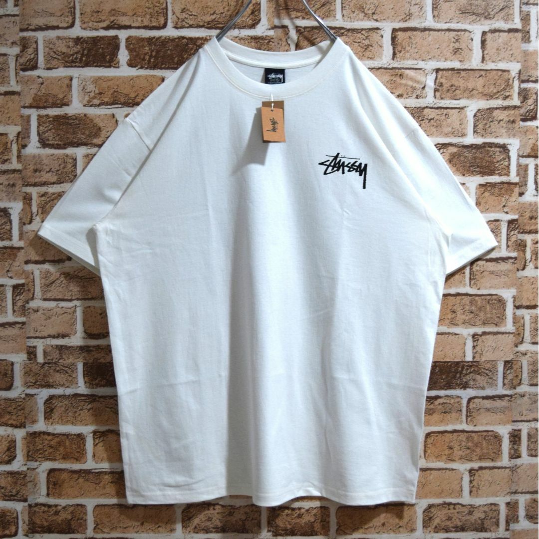 ステューシー》正規・新品タグ スケボー ホワイト M Tシャツ suchada