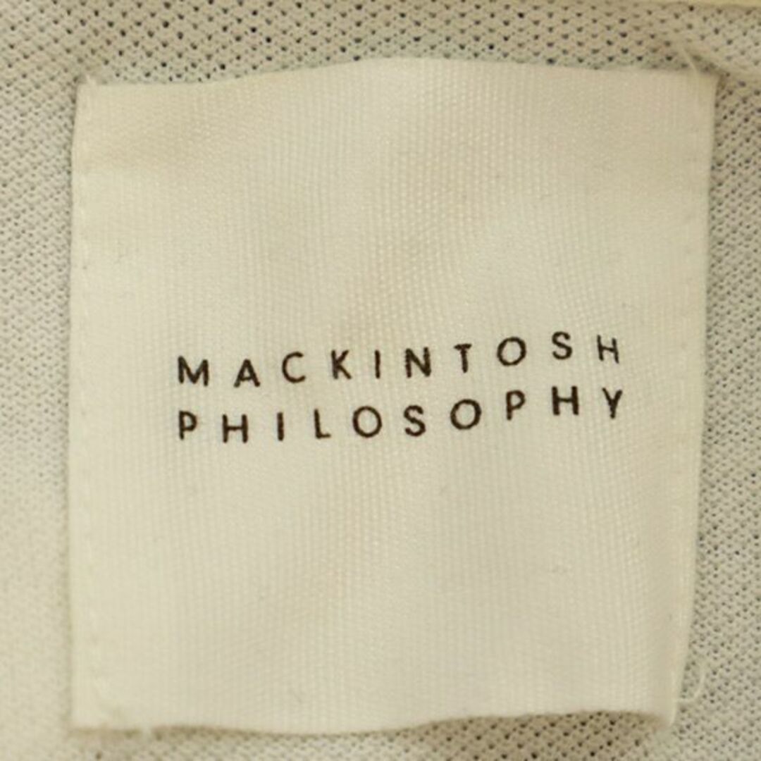 MACKINTOSH PHILOSOPHY(マッキントッシュフィロソフィー)のマッキントッシュフィロソフィー ボーダー柄 半袖 ポロシャツ 38 ブルー系 MACKINTOSH PHILOSOPHY 鹿の子地 メンズ 【中古】  【230810】 メンズのトップス(ポロシャツ)の商品写真