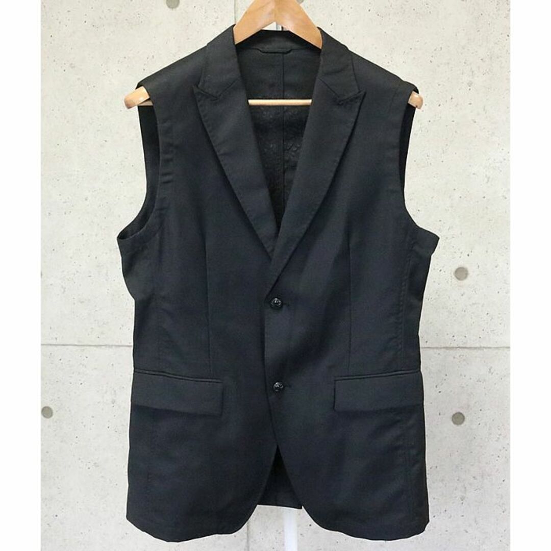銀座店 マスターマインド スカルベスト メンズ size:L相当 黒 92048