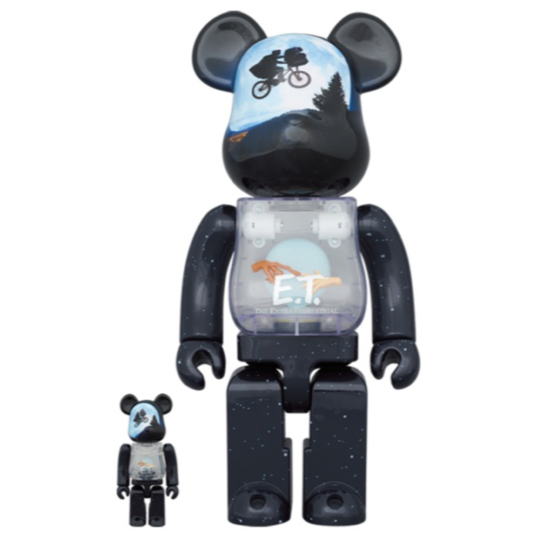 BE@RBRICK E.T. LIGHT UP Ver. 100％ & 400％