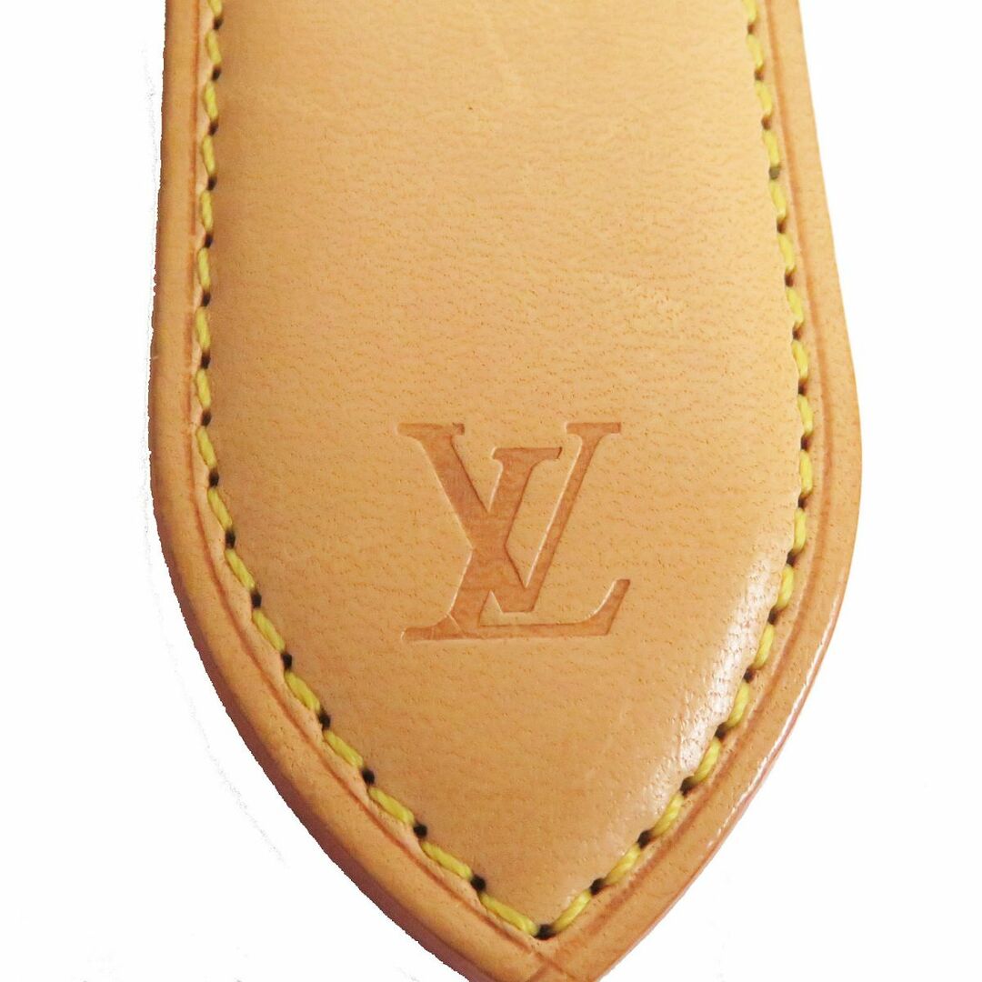 LOUIS VUITTON(ルイヴィトン)の美品□LOUIS VUITTON/ルイヴィトン M64692 パンス ア ビエ ロゴ入り ヌメ革 レザー マグネット マネークリップ/札ばさみ ベージュ 仏製 メンズのファッション小物(マネークリップ)の商品写真