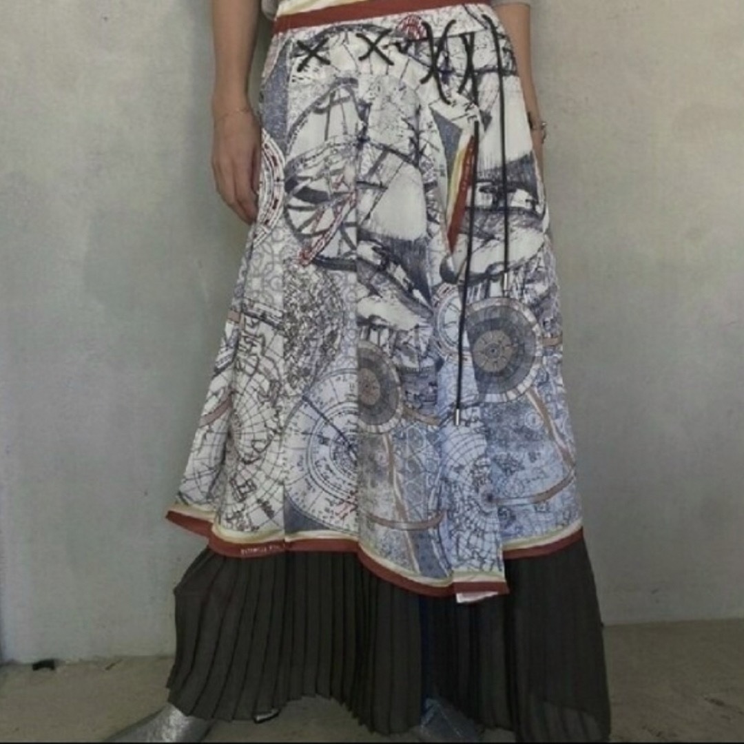 スカートUNDRESSED CRUISE SCARF  SKIRT ルミネ新宿限定