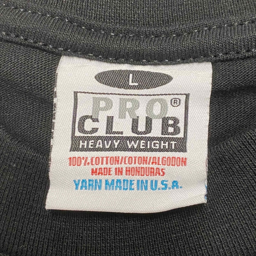 PRO CLUB(プロクラブ)の新品 プロクラブ 無地長袖Tシャツ ヘビーウエイトロンT 白 黒 2枚セット L メンズのトップス(Tシャツ/カットソー(七分/長袖))の商品写真