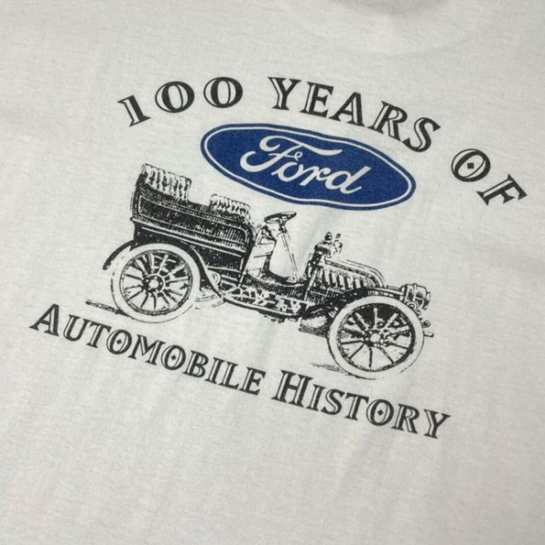 90年代 USA製 Ford フォード 100YEARS 企業ロゴ バックプリントTシャツ メンズXL