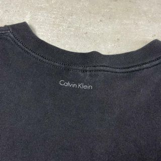 USAアメリカ製カルバンクラインヘンリーネック緑Tシャツラグランリンガー90年代