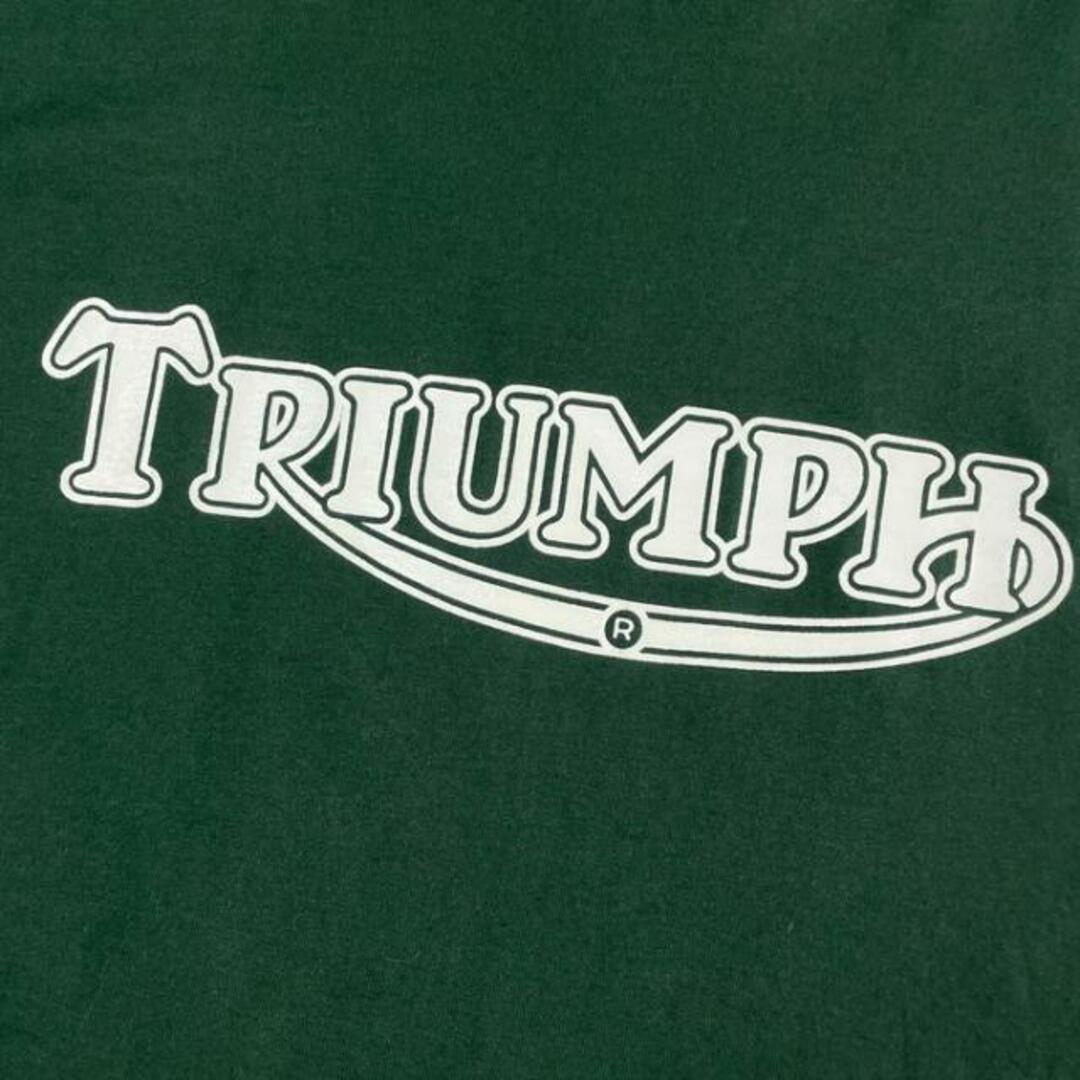 90年代 TRIUMPH トライアンフ ツートンカラー ロゴプリント Tシャツ メンズXL