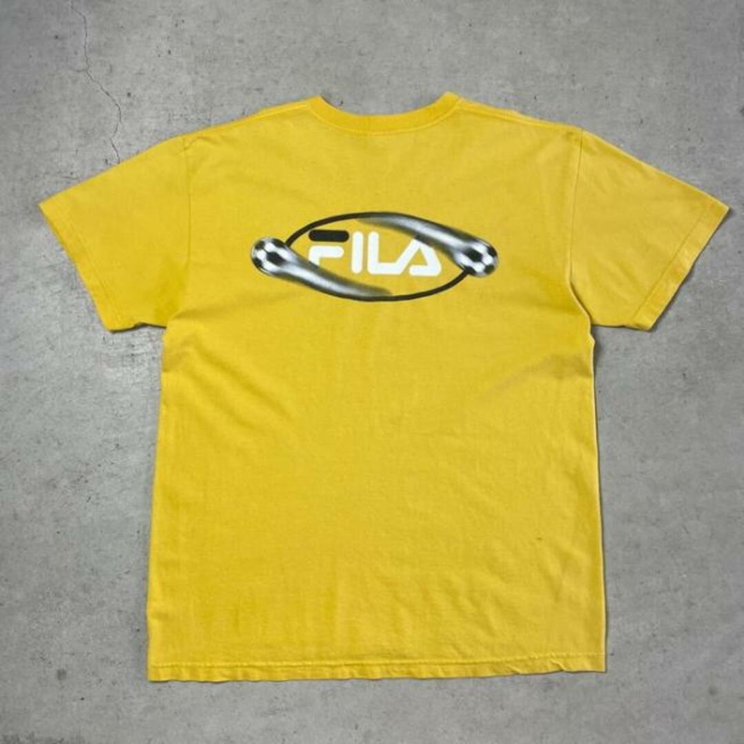 90年代 USA製 FILA フィラ サッカー ロゴプリントTシャツ メンズXL相当