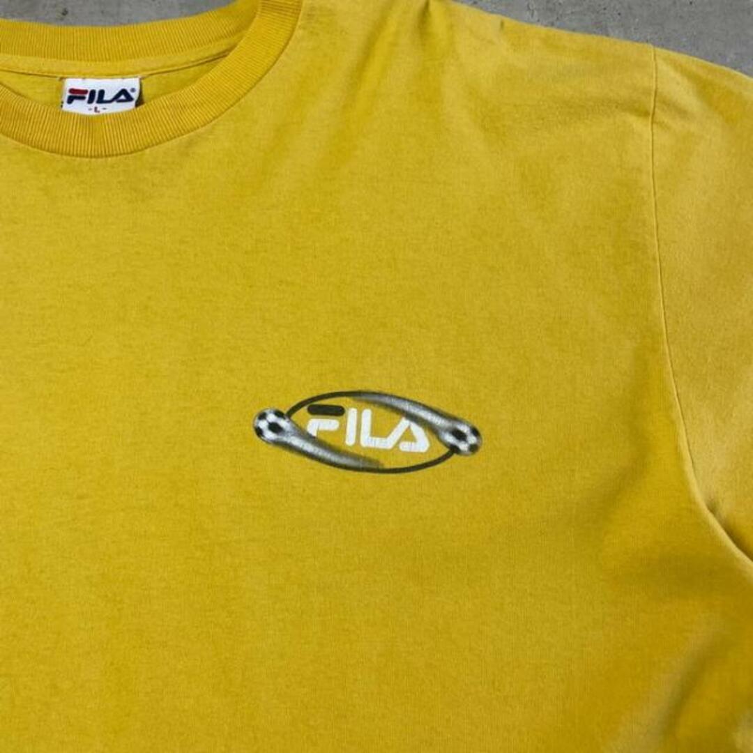 90年代 USA製 FILA フィラ サッカー ロゴプリントTシャツ メンズXL相当