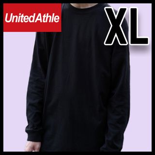 ユナイテッドアスレ(UnitedAthle)の新品未使用 ユナイテッドアスレ 5.6oz 無地 長袖Tシャツ ロンT 黒 XL(Tシャツ/カットソー(七分/長袖))