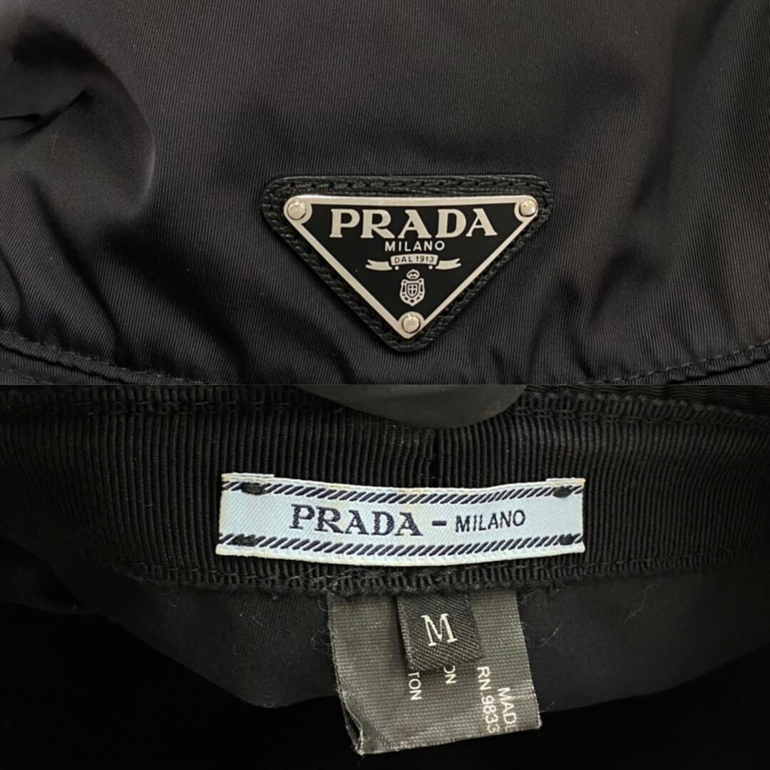 PRADA - 極 美品 レア PRADA プラダ 三角ロゴ 金具 ナイロン バケット