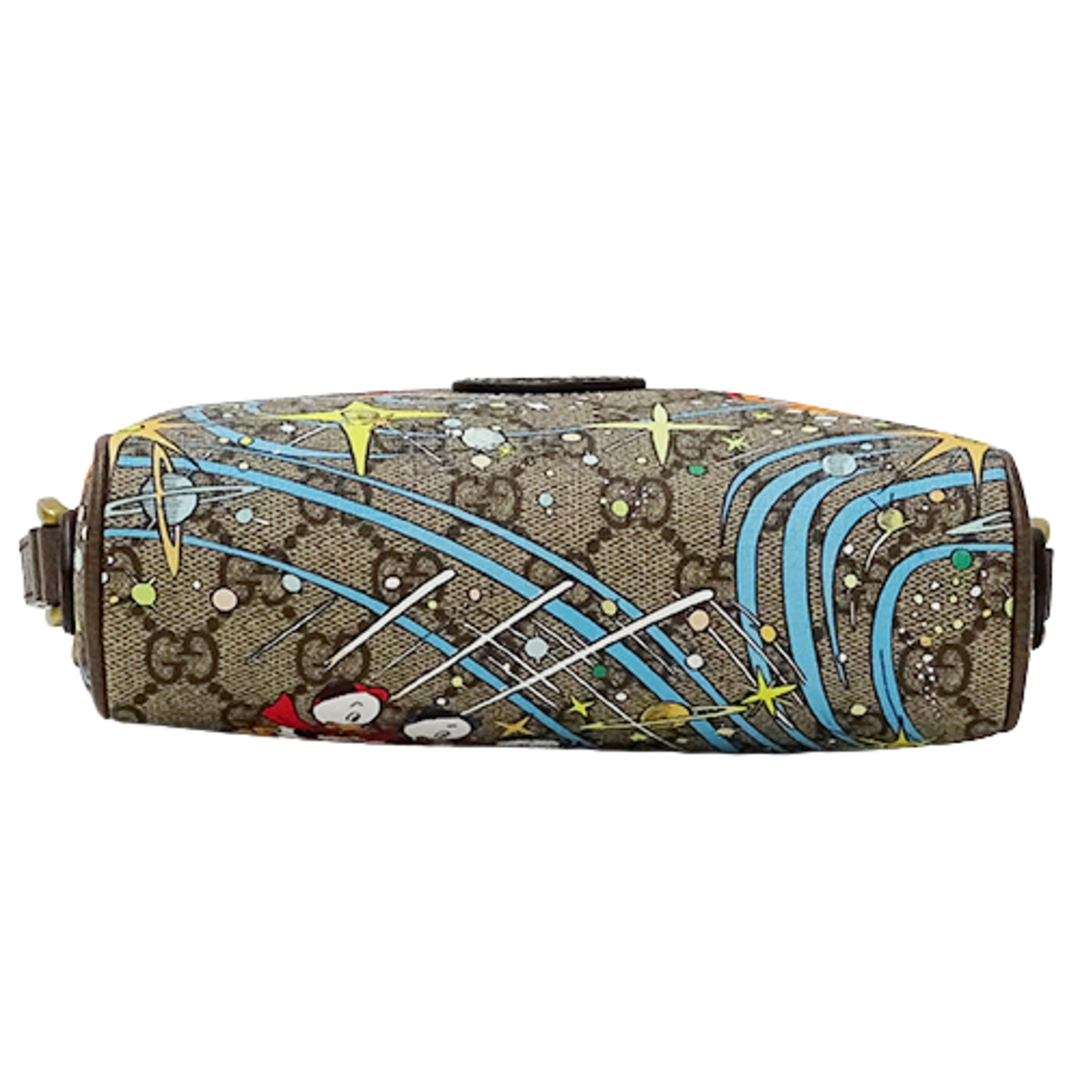 グッチ GUCCI バッグ レディース ブランド ショルダーバッグ GGスプリーム ブラウン ベージュ 648124 ディズニー コラボ ドナルドダッグ 斜め掛け おしゃれ コンパクト 【中古】