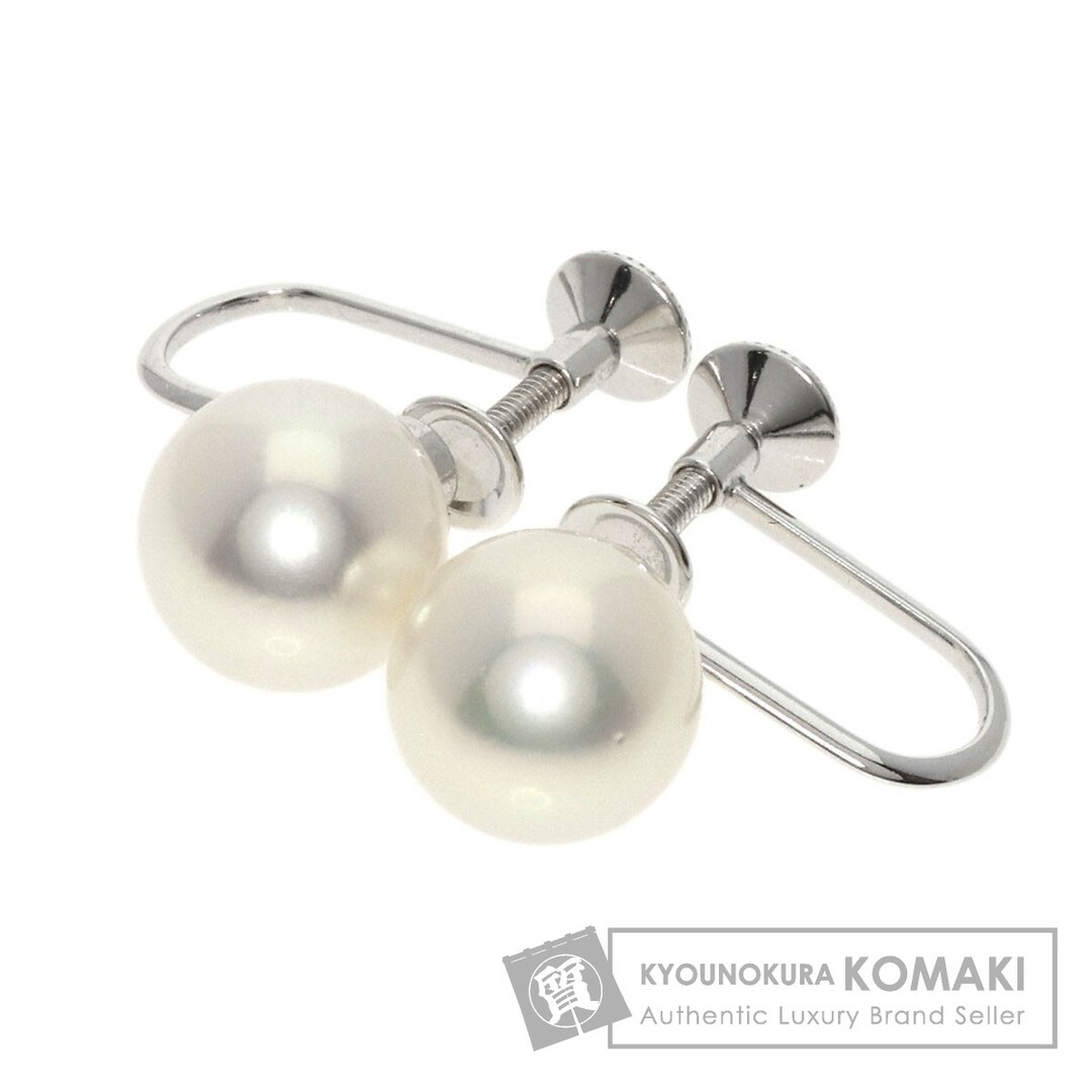 MIKIMOTO パール 真珠 イヤリング K18WG レディース