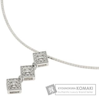 美品 田崎真珠 タサキ K18WG ダイヤ計0.19ct デザイン ネックレス-www