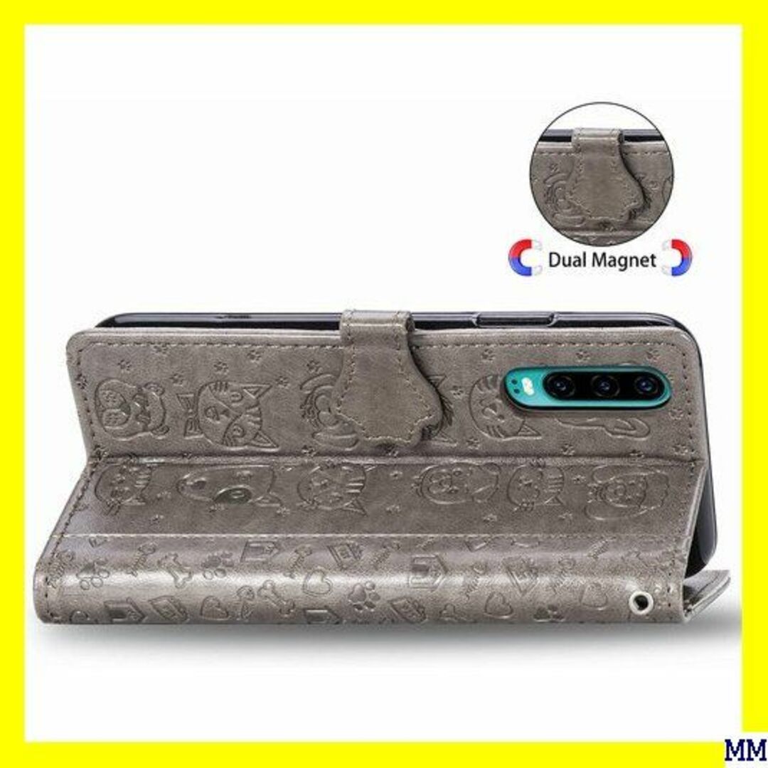 ２ Huawei P30 ケース 手帳型カバー Case ス グレー 1181 スマホ/家電/カメラのスマホアクセサリー(モバイルケース/カバー)の商品写真