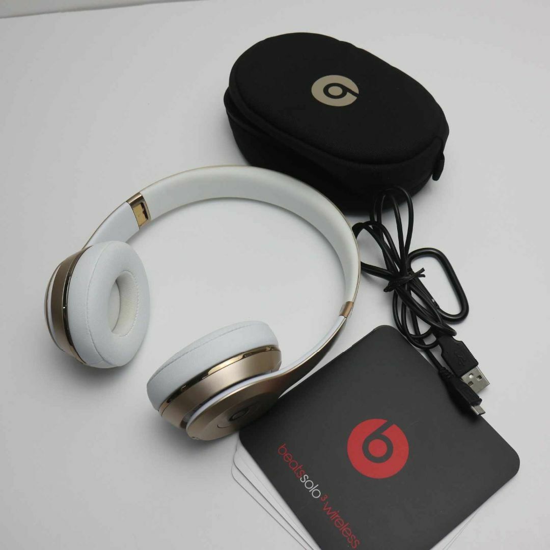 Beats by Dr Dre(ビーツバイドクタードレ)の超美品 Beats solo3 wireless MNER2PA/A ゴールド スマホ/家電/カメラのオーディオ機器(ヘッドフォン/イヤフォン)の商品写真