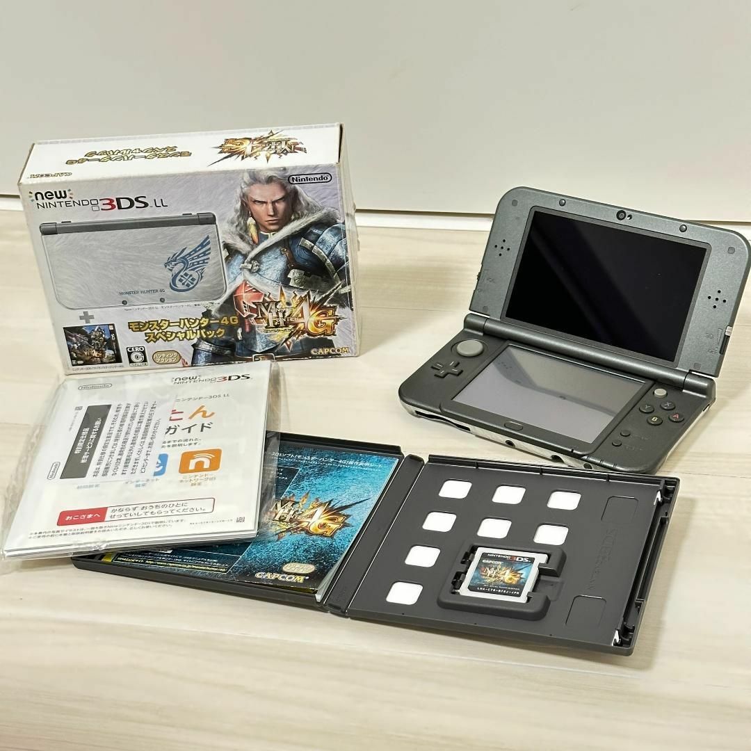 Nintendo 3DS NEW ニンテンドー 本体 ブラック＋モンハン4G