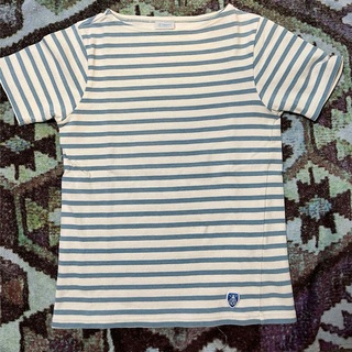 オーシバル(ORCIVAL)のORCIVAL　ボートネック　バスクシャツ　青(Tシャツ(半袖/袖なし))