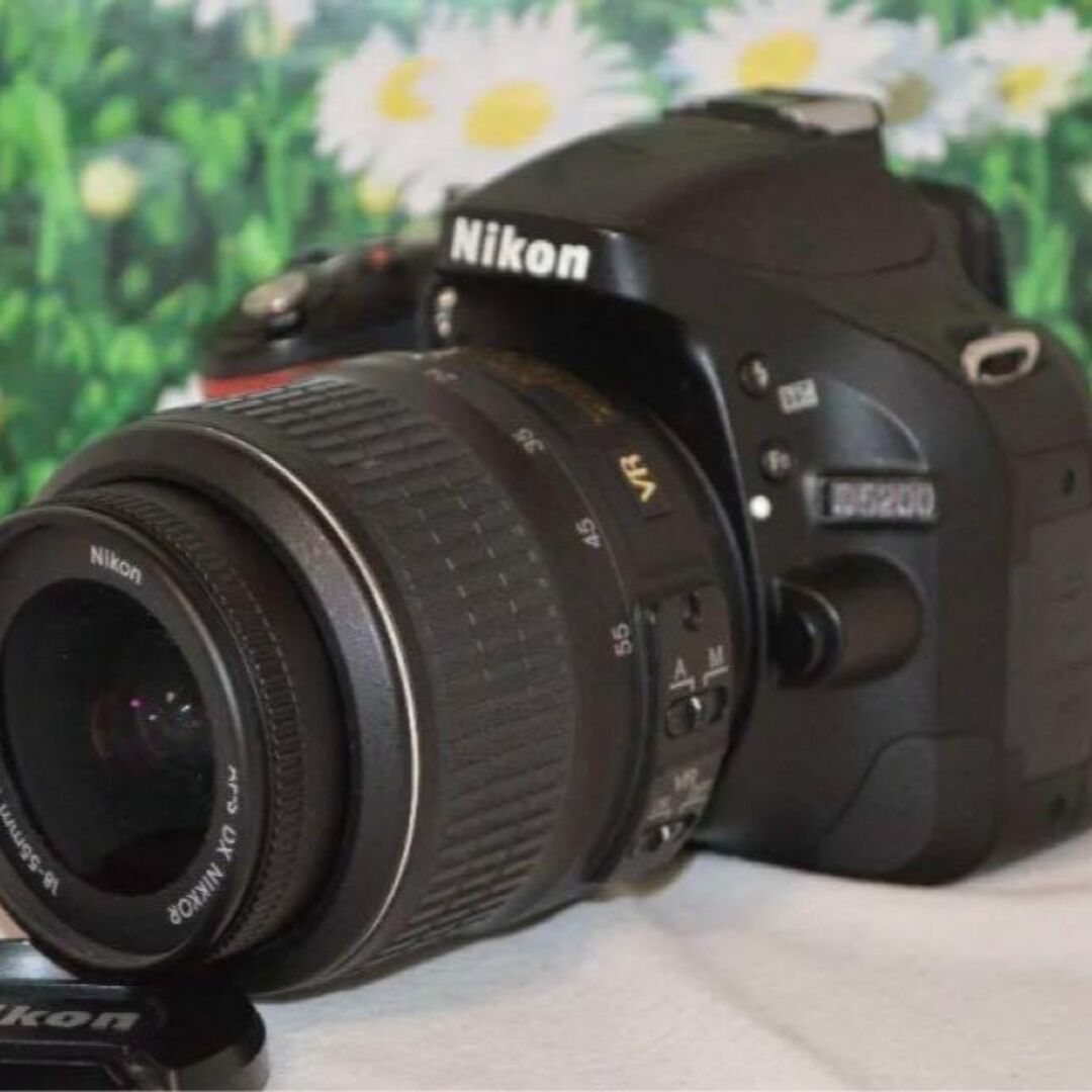 ❤高画質＆カンタン操作❤Nikon D5200 一眼レフカメラ 美品レンズセットマイクロファイバークロス