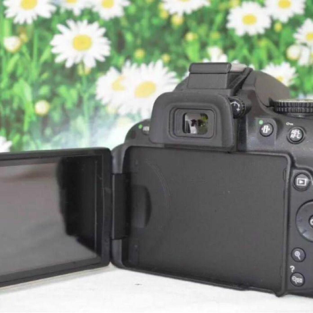 Nikon(ニコン)の❤高画質＆カンタン操作❤Nikon D5200 一眼レフカメラ 美品レンズセット スマホ/家電/カメラのカメラ(デジタル一眼)の商品写真
