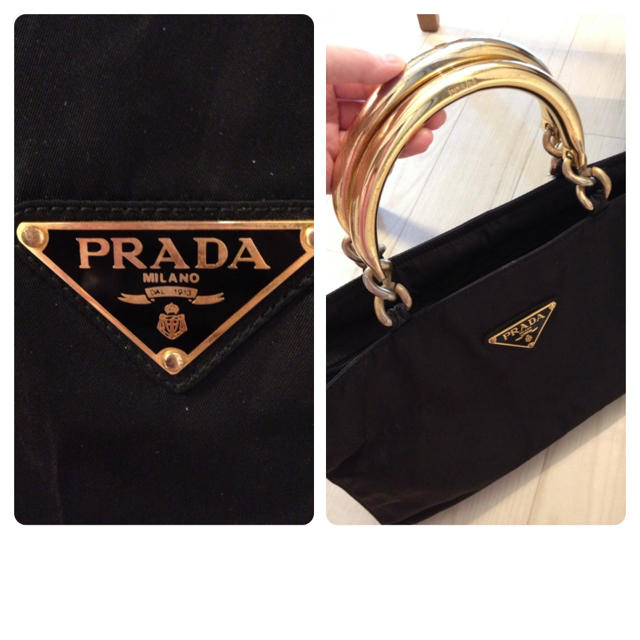 PRADA by YuRi♡'s shop|プラダならラクマ - PRADA♡メタルハンド♡ハンドバッグの通販 即納お得