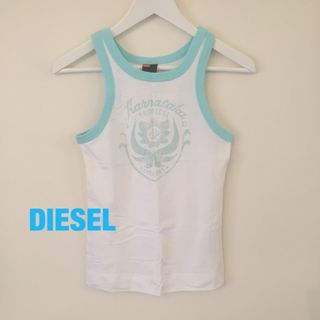 ディーゼル(DIESEL)の新品未使用DIESELディーゼル★サマーロゴタンク*ミントブルー(タンクトップ)