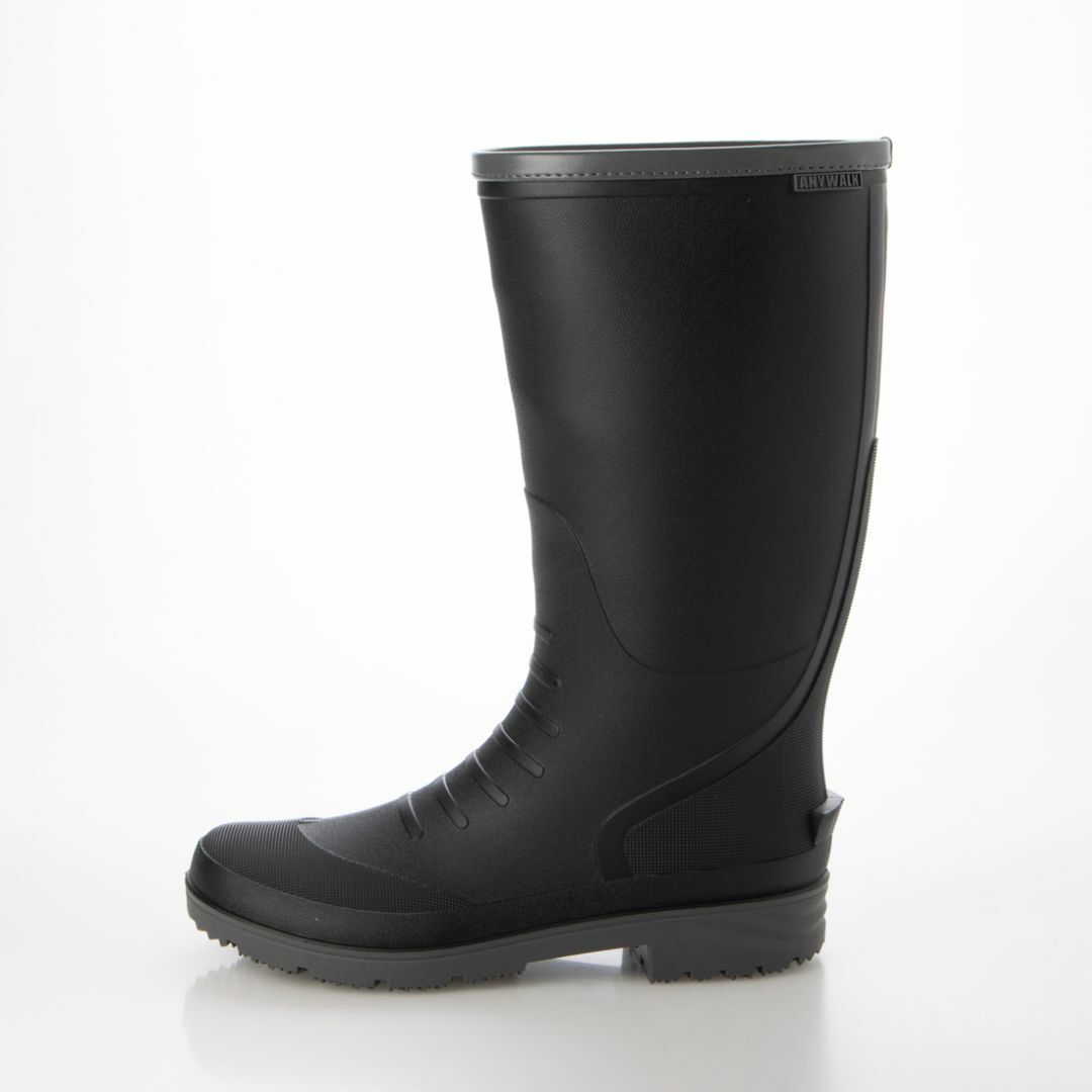 【新品 未使用】レインブーツ メンズ ブラック S 黒 23081 メンズの靴/シューズ(長靴/レインシューズ)の商品写真