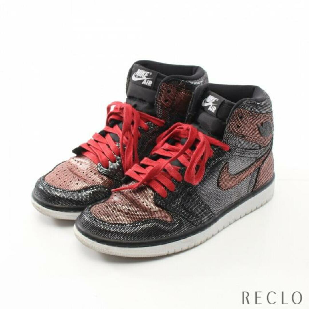 AIR JORDAN 1 HI OG FEARLESS ウィメンズ エアジョーダン 1 ハイ OG AJ1 フィアレス スニーカー ハイカットスニーカー ファブリック ブラック レッド