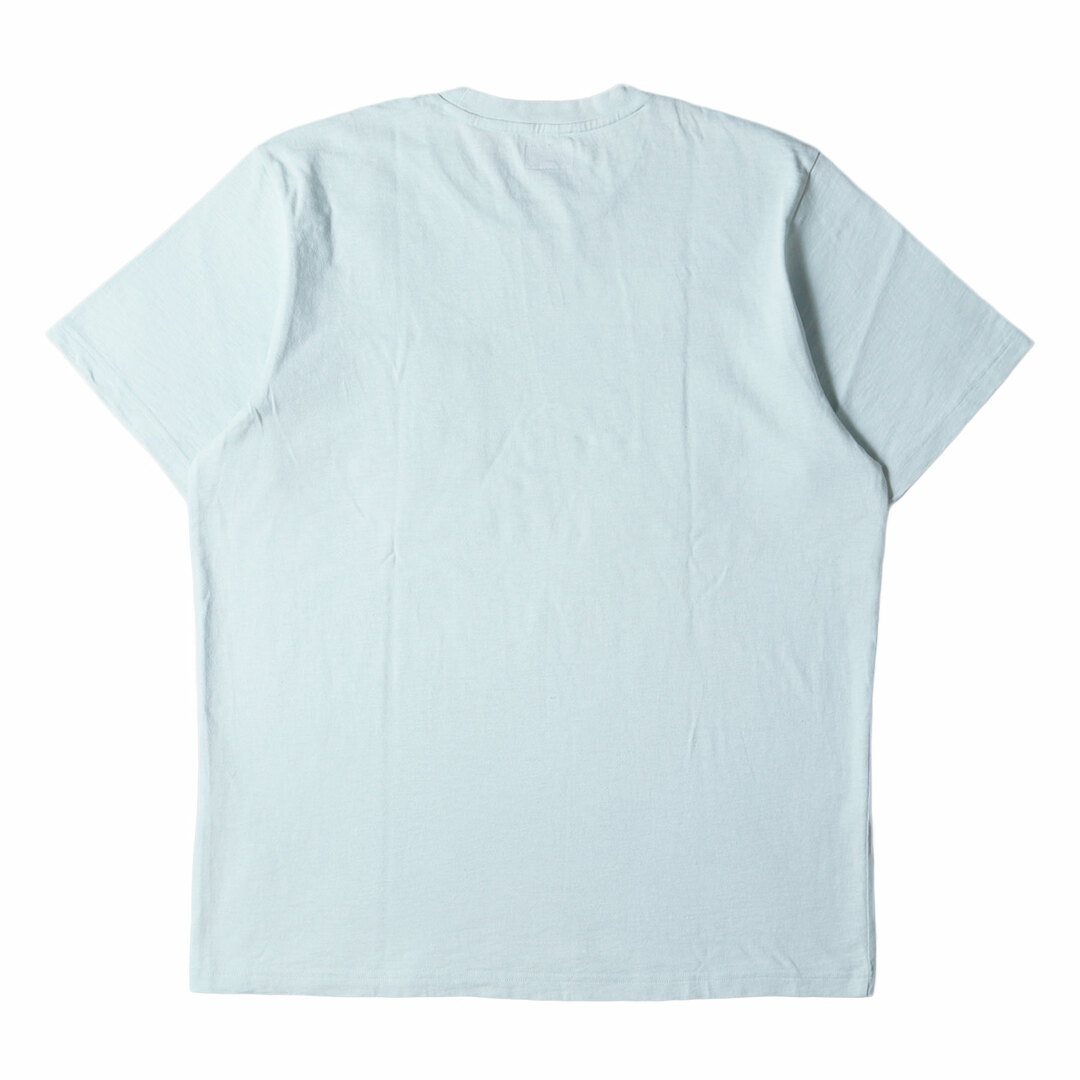 Supreme シュプリーム Tシャツ サイズ:XL 22SS クラシックロゴ ヘビー ポケット クルーネック 半袖 Tシャツ S/S Pocket Tee ライトブルー トップス カットソー 【メンズ】【美品】