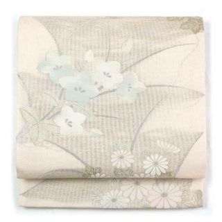 袋帯 幅31cm 長さ437cm 正絹(シルク) レディース 菊 夏用 ピンク地 ...