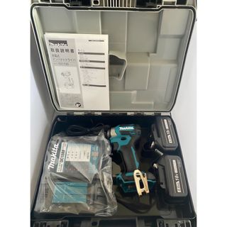 マキタ(Makita)のマキタ TD173DRGX 青  互換バッテリ×2、純正充電器、ケース付(工具)