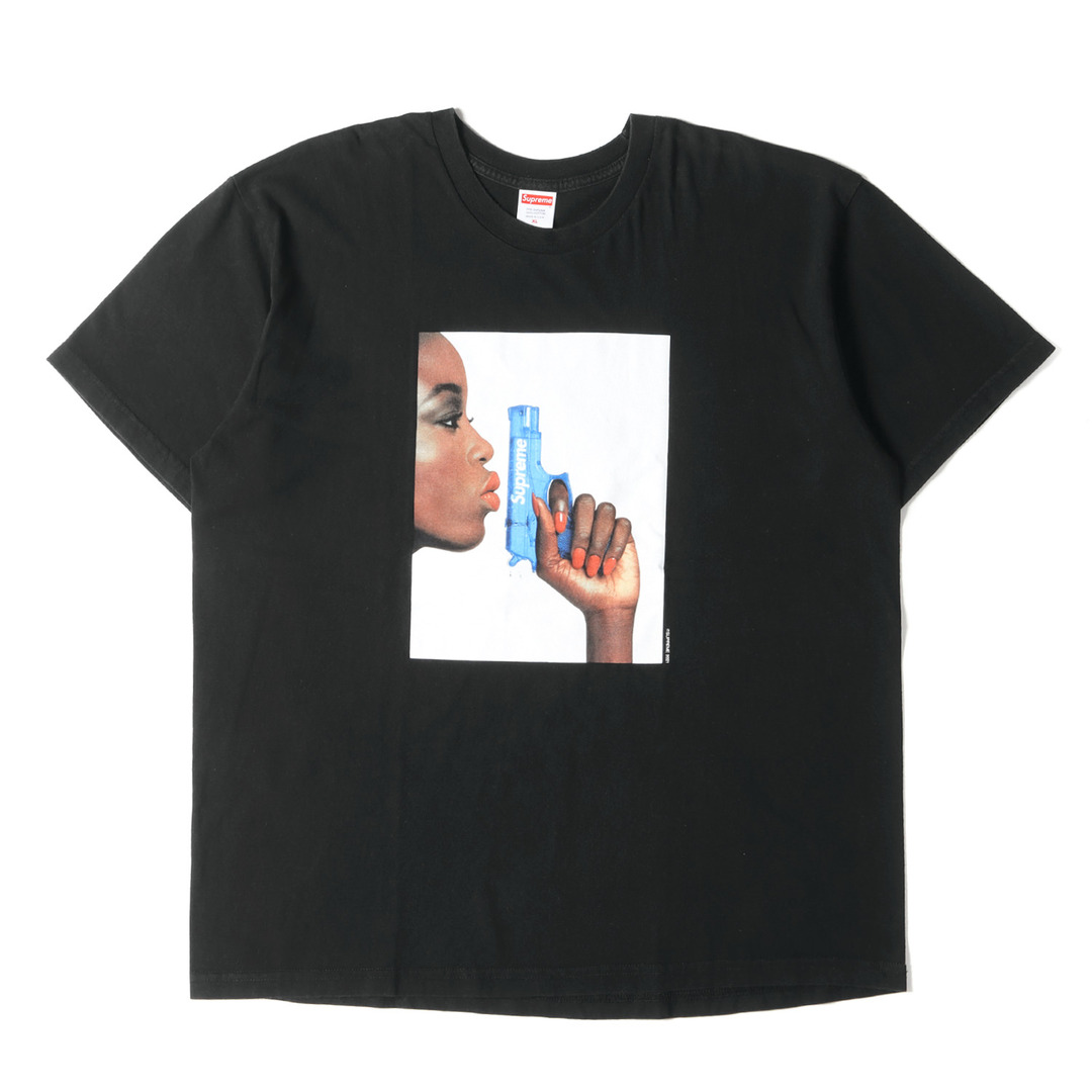 Supreme シュプリーム Tシャツ サイズ:XL 21SS ウォーターピストル フォト クルーネック 半袖 Tシャツ Water Pistol Tee ブラック 黒 トップス カットソー 水鉄砲 【メンズ】Tシャツ/カットソー(半袖/袖なし)