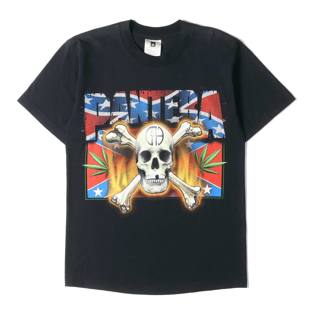 メンズVintage Rock Item ヴィンテージ ロック 00s PANTERA パンテラ ツアー クルーネック 半袖 Tシャツ WINTERLANDボディ デッドストック ブラック 黒 M トップス カットソー バンド ロック アーティスト ミュージシャン  【メンズ】