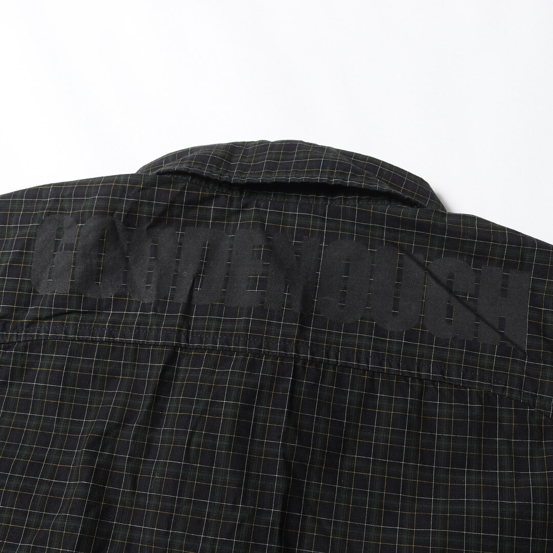GOOD ENOUGH グッドイナフ シャツ サイズ:L 背ロゴ タータンチェック ベンチレーション 半袖 シャツ 00s グリーン ブラック トップス カジュアルシャツ 【メンズ】【中古】 メンズのトップス(シャツ)の商品写真