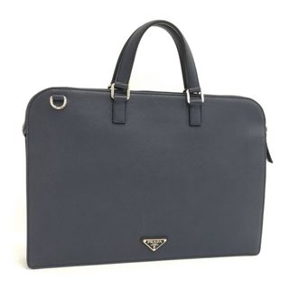 プラダ(PRADA)のPRADA ブリーフケース ビジネスバッグ サフィアーノ ネイビー(その他)